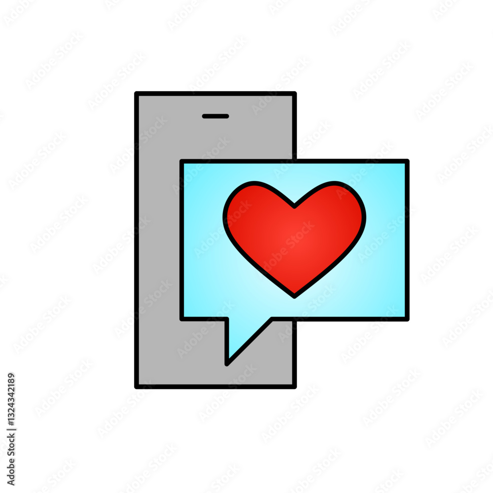 text love icon vector simple design illustration/ sweet valentine element text love icon vector simple design illustration/ sweet valentine element