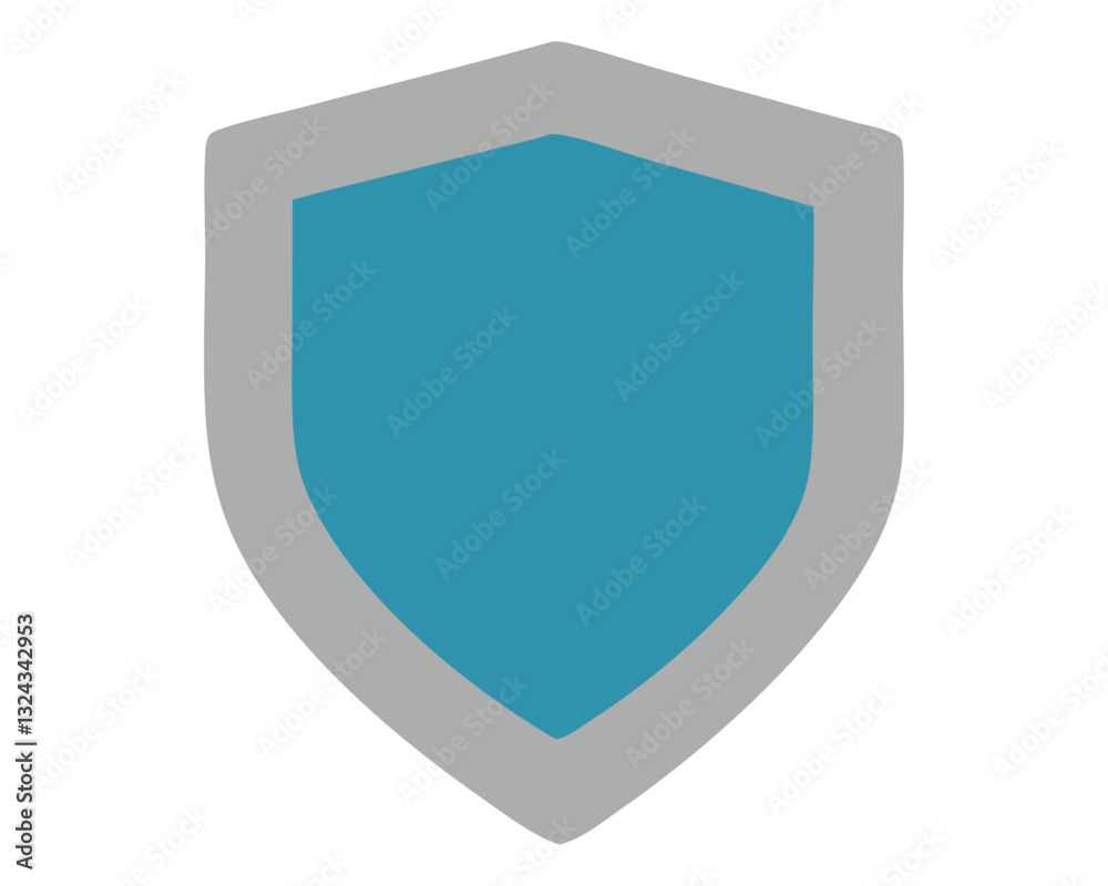 Blank Security Shield Icon – Symbol of Protection and Defense Blank Security Shield Icon – Symbol of Protection and Defense