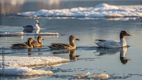 ducks in the lake