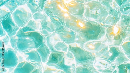 Bright Liquid Surface With Dynamic Light And Patterns.