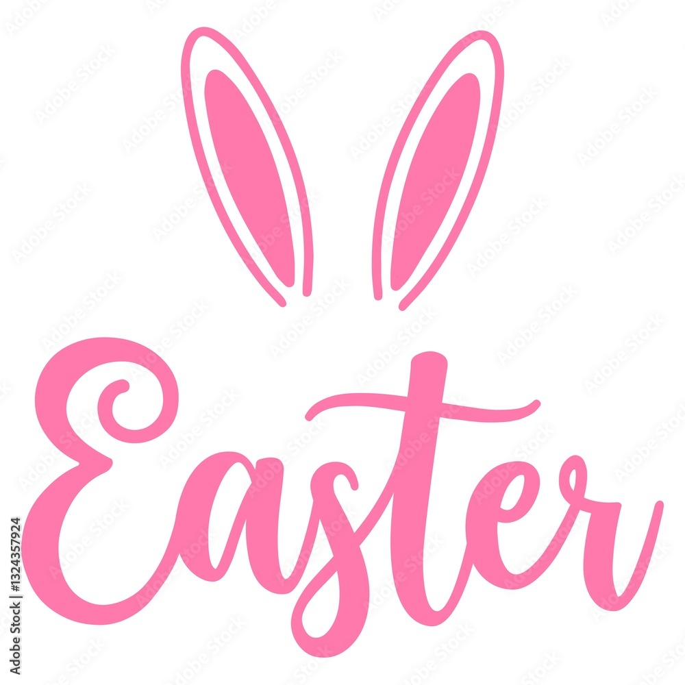 Easter typography clip art design on plain white transparent isolated background for card, shirt, hoodie, sweatshirt, apparel, tag, mug, icon, poster or badge Easter typography clip art design on plain white transparent isolated background for card, shirt, hoodie, sweatshirt, apparel, tag, mug, icon, poster or badge