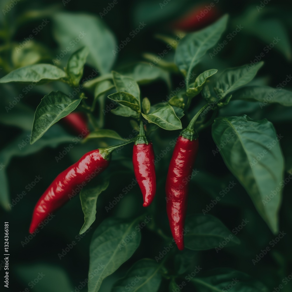 Harvesting fresh red chili peppers organic farm nature close-up Harvesting fresh red chili peppers organic farm nature close-up