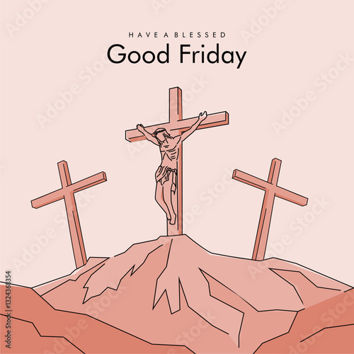 vector good friday banner template