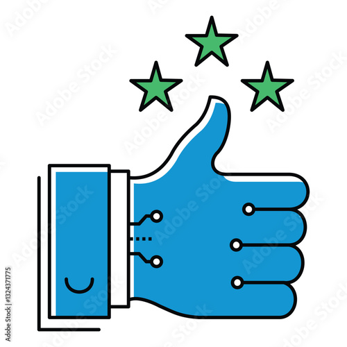 Gratitude Symbol Ai Positive Emotions Vector Icon design