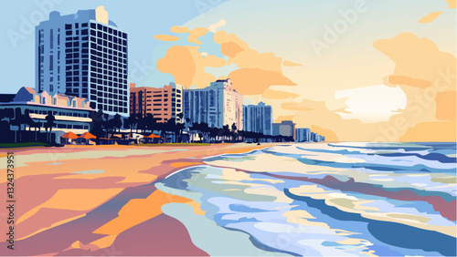 The Beauty of Daytona Beach at Dusk