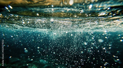 Under water