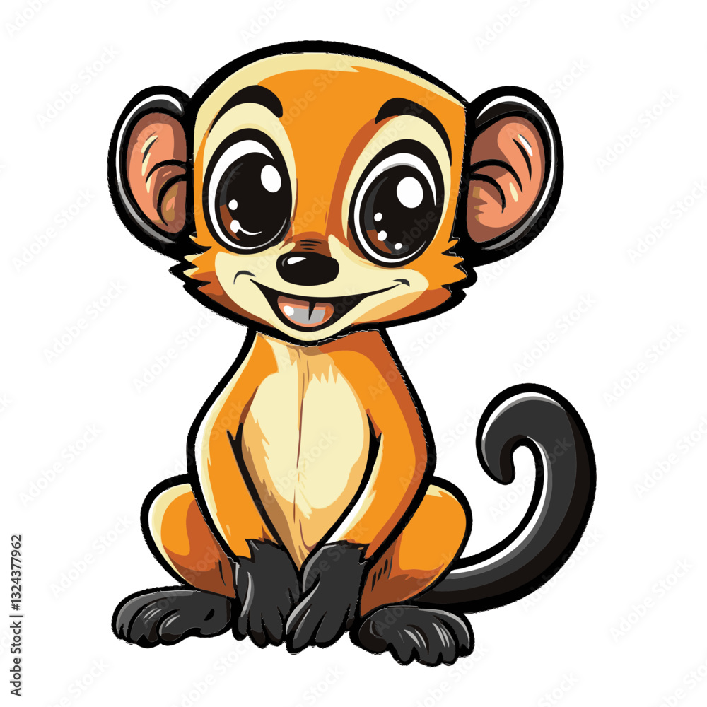 Obraz premium Binturong vector illustration