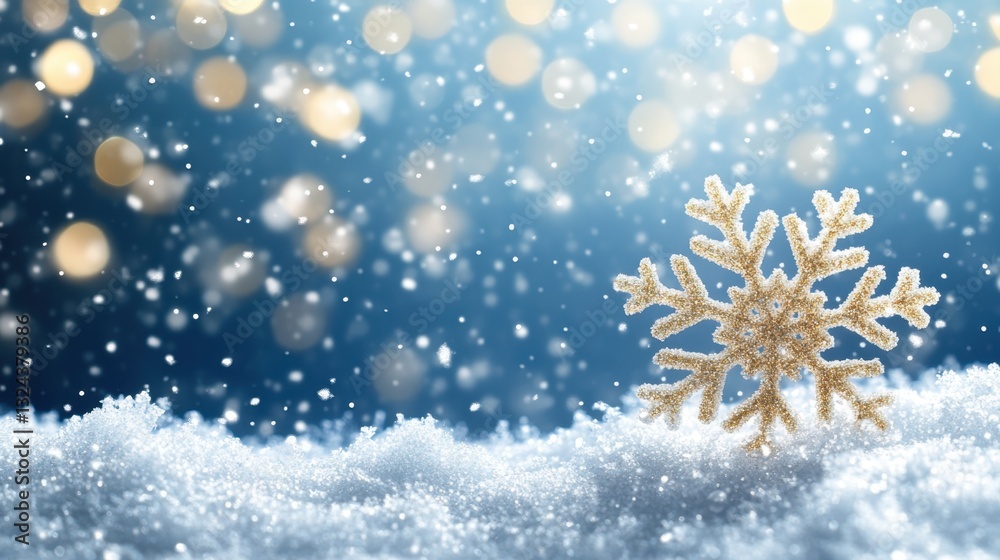 Snowflakes dancing amidst bokeh lights on a snowdrift winter wonderland photography magical atmosphere Snowflakes dancing amidst bokeh lights on a snowdrift winter wonderland photography magical atmosphere