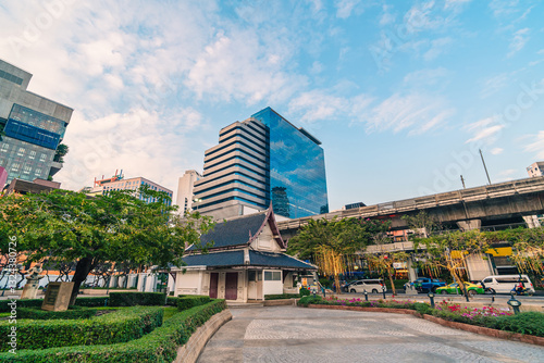 Photography Benchasiri park in Bangkok city
