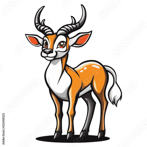 Springbok Simple Vector Logo – Minimalist High-Contrast Design