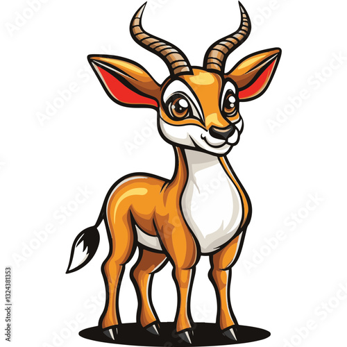 Springbok Simple Vector Logo – Minimalist High-Contrast Design