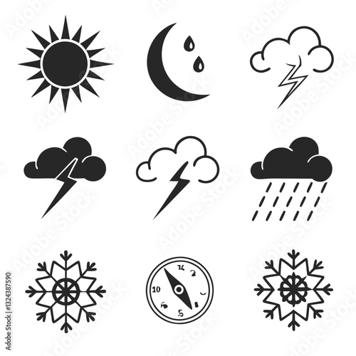 Modern Weather Icon Pack  Editable Vector Design for UI, Mobile, and Web

