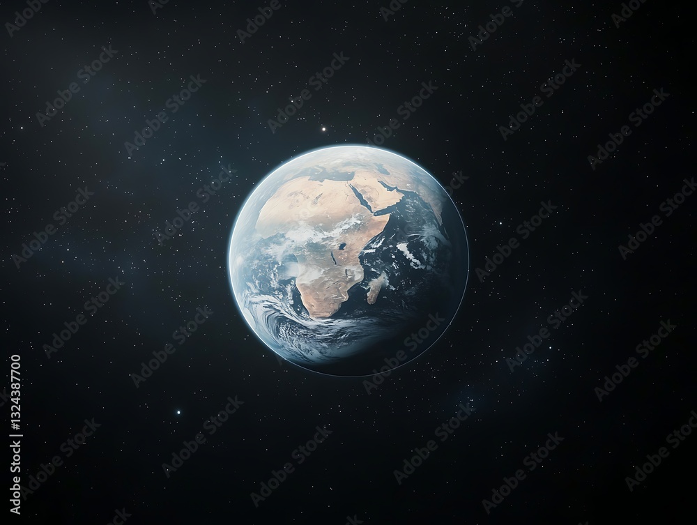 Obraz premium Earth for Space, Orbit, View.