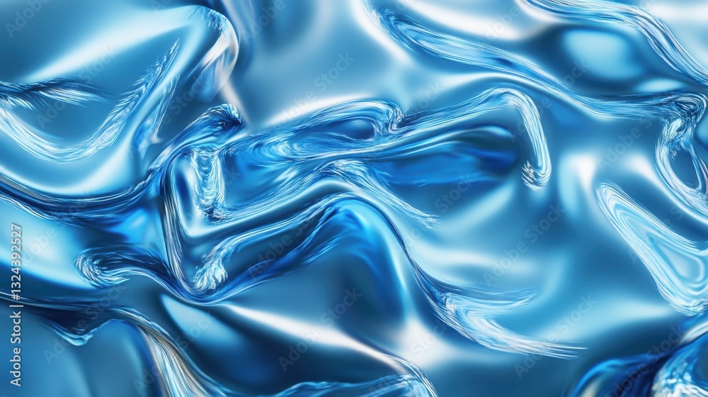 Fototapeta premium Abstract blue glass texture