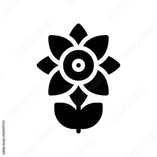 flower glyph icon