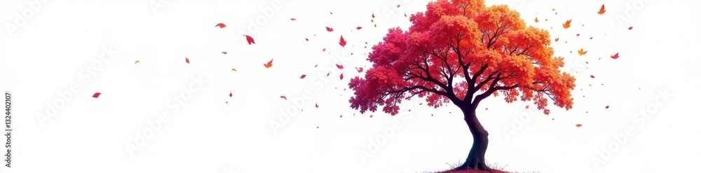 Fototapeta premium Silhouetted tree with full, vibrant leaves against stark white backdrop , shadow, photography, branch