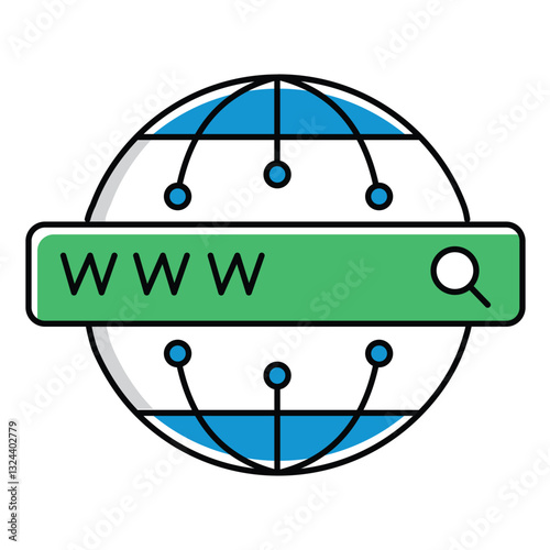 Website Optimization and Online Traffic Growth Ai Vector Icon Design
