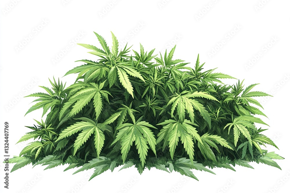 Lush hemp green foliage, densely packed leaves forming a vibrant cluster. Perfect for natural backgrounds or texture overlays. Lush hemp green foliage, densely packed leaves forming a vibrant cluster. Perfect for natural backgrounds or texture overlays.