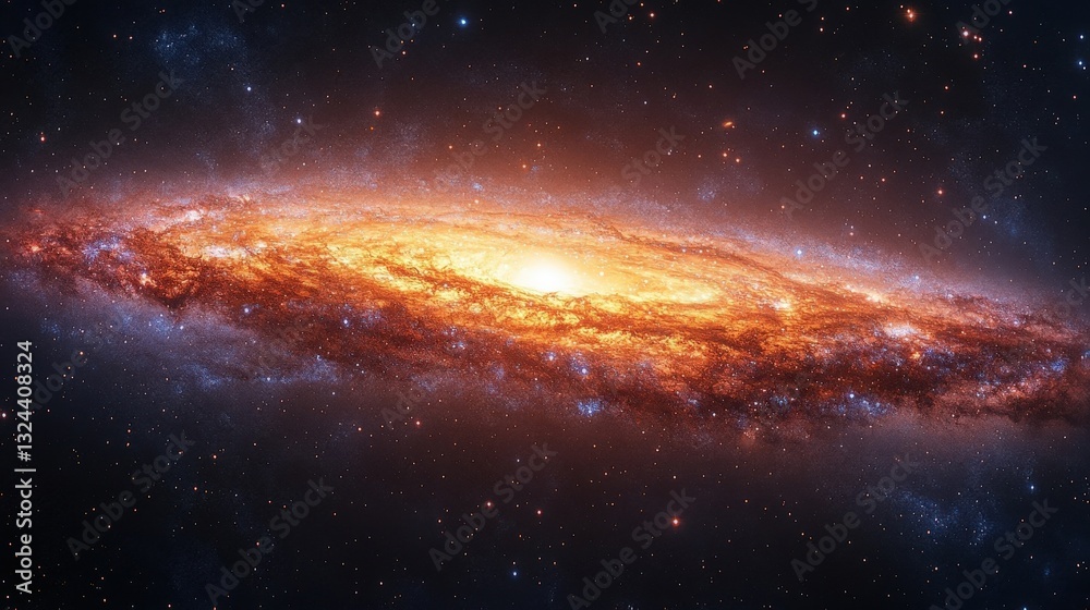 Fototapeta premium Spiral Galaxy in Deep Space
