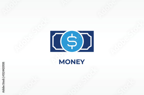 MONEY vector, icon or logo sign isolated symbol illustration