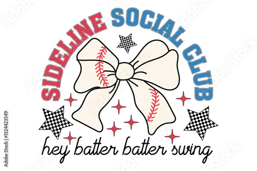 Sideline Social Club Hey Batter Batter EPS Design