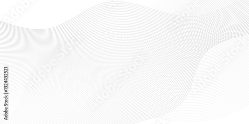 Abstract dynamic creative smooth beautiful space digital composite sound and wave bland line. frequency flow business stripe gradient white vector technology template background.	
