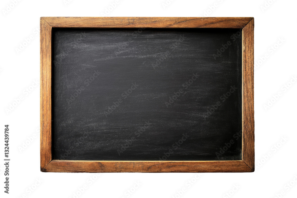 Blackboard with wooden frame for writing ideas, cut out Blackboard with wooden frame for writing ideas, cut out