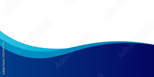 Curved Header and Footer Element. Vector EPS 10