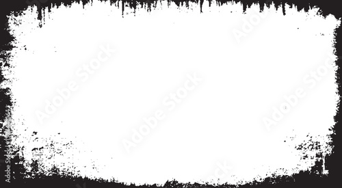 Grunge Frame. Rough Urban Background Texture Vector. Dust Overlay. Distressed Grainy Grungy Framing Effect. Distressed Backdrop Vector Illustration. EPS 10.