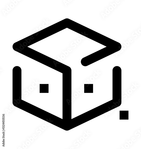icon representing a sugar cube, symbolizing sweeteners carbohydrates and processed sugar in nutrition.