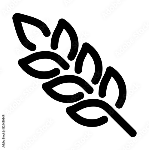 icon a wheat stalk symbolizing grains carbohydrates fiber and plant-based nutrition.