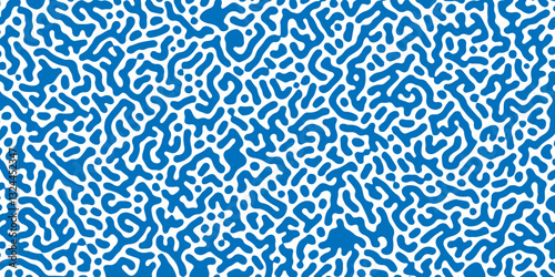 seamless turing pattern wall fabric floral texture background.