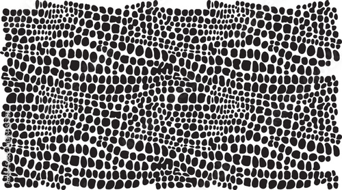 black and white background of uneven spots.