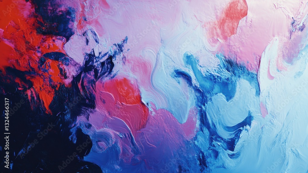 Fototapeta premium Abstract Painting. Contemporary Art Texture Banner. Generative AI.