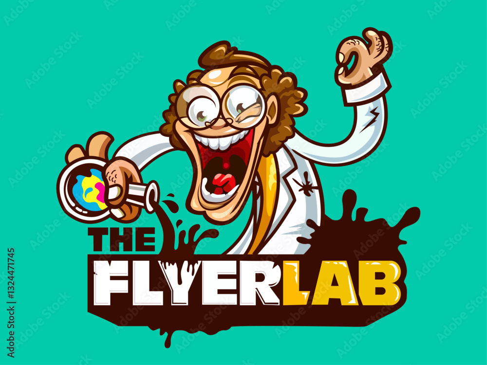 Naklejka premium Flyer lab