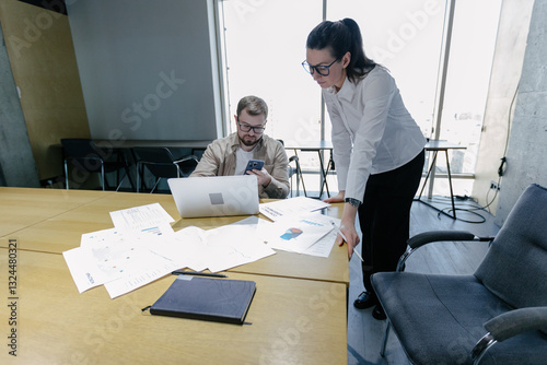 office workers working together