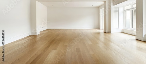 The tranquil aesthetic of an empty room with refined design elements.