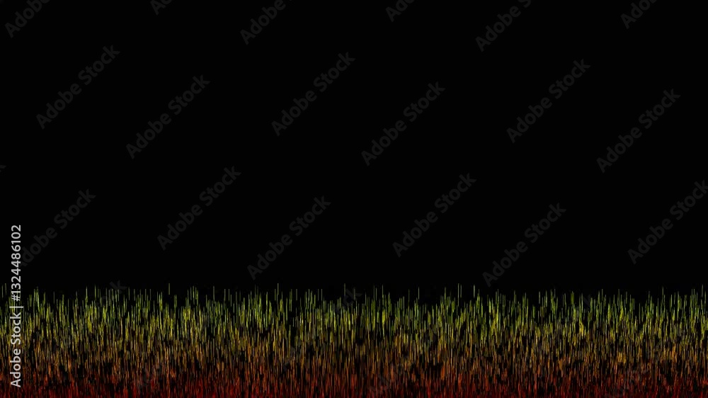 cc Particle line animation Abstract, looping neon lines animation on black background.cc particle world, red and yellow