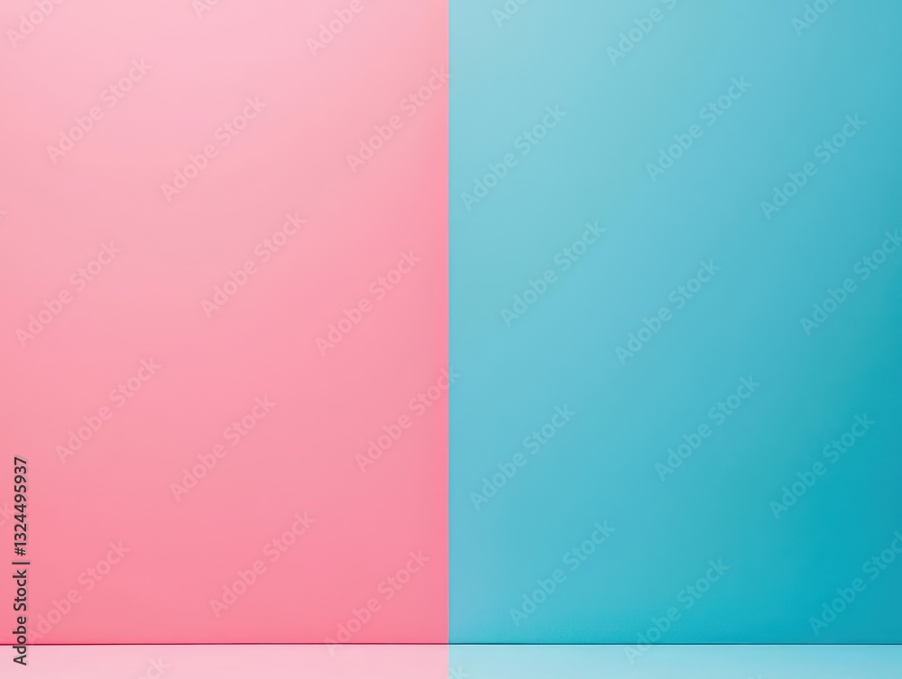 Fototapeta premium Simple album art mockup with soft pastel gradients and clean typography, Music Streaming, Minimalist artistic approach