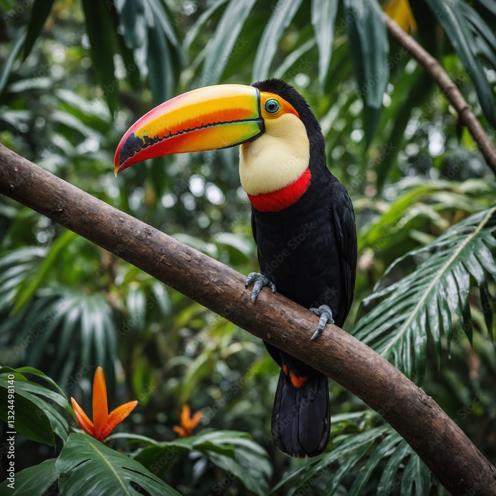 Fototapeta premium toucan on a branch
