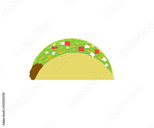 Tacos are traditional Mexican food in the form of tortilla shells filled with vegetables, meat and sauce. This street food has been recognized around the world