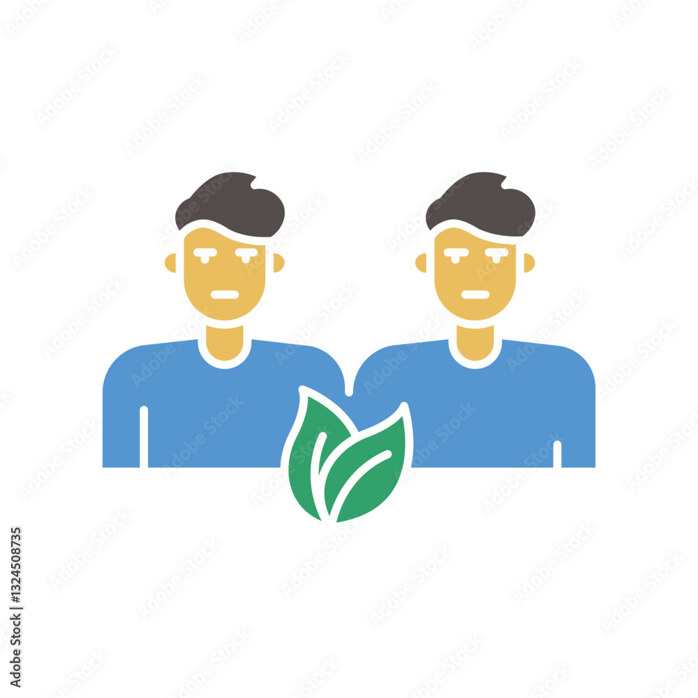 Fototapeta premium Cellular startup flat icon.Vector isolated element