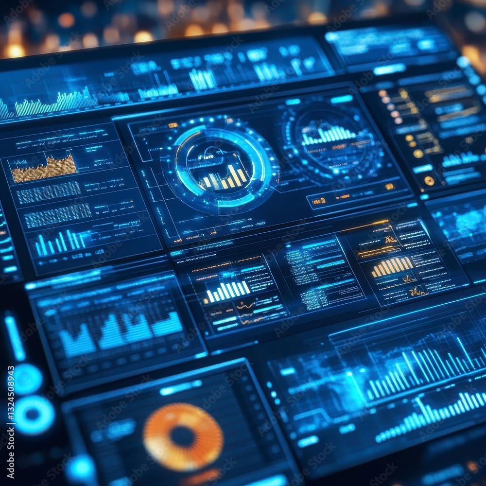 Obraz premium Digital Data Visualization