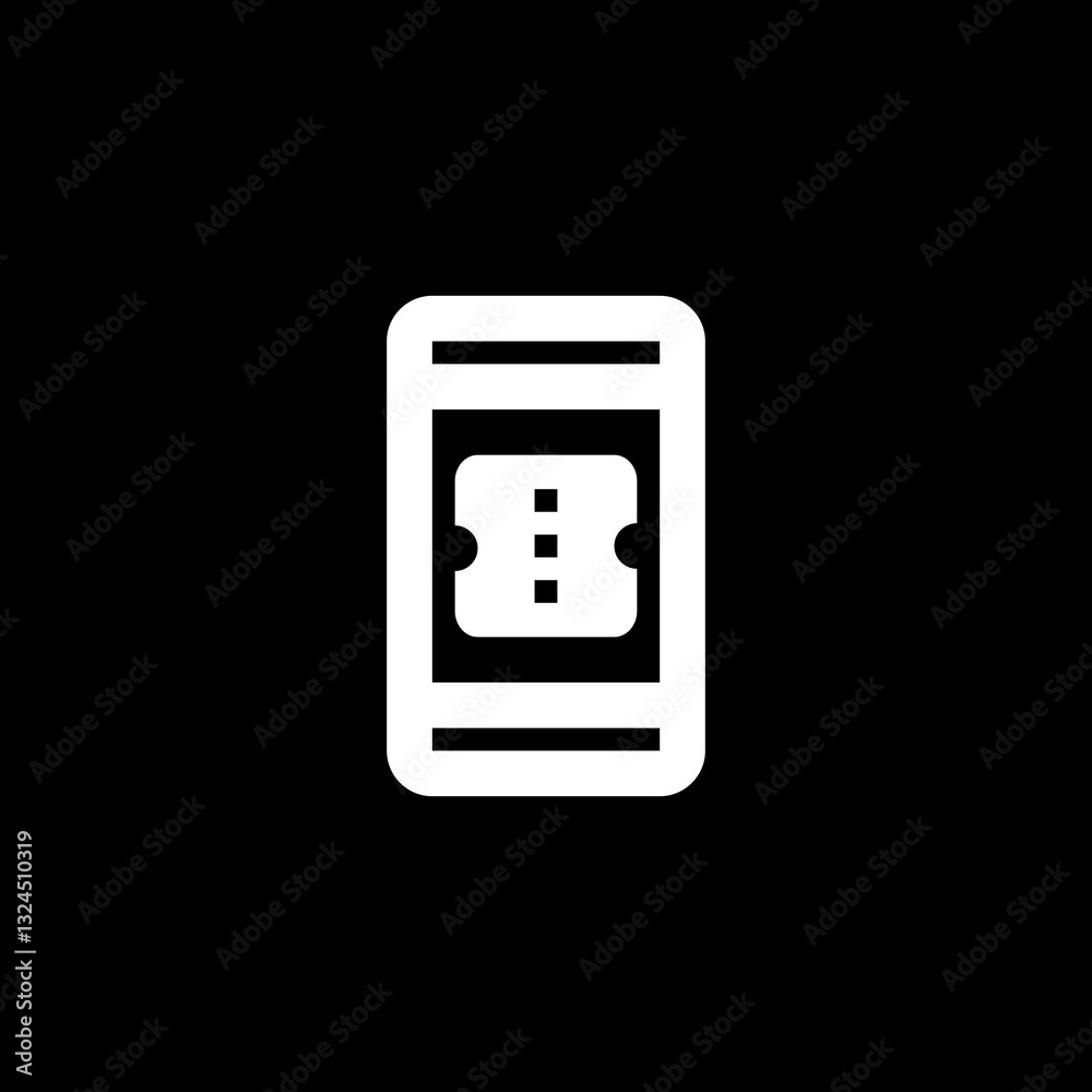 Mobile Ticket Icon

