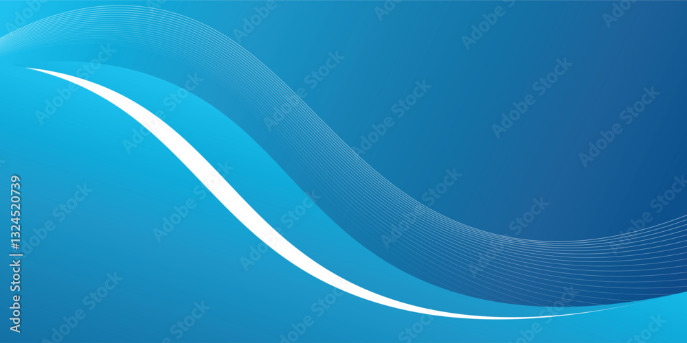 Fototapeta premium Refreshing shimmering water abstract background frame vector illustration material. eps10