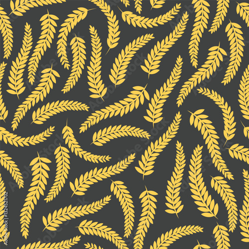 seamless wheat pattern for fabric background,cover,wrapper,etc