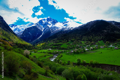 Chvabiani is a village in Georgia’s Svaneti region, surrounded by the Caucasus Mountains. Known for medieval stone towers, rich culture, and scenic landscapes, it’s a popular destination for hikers photo