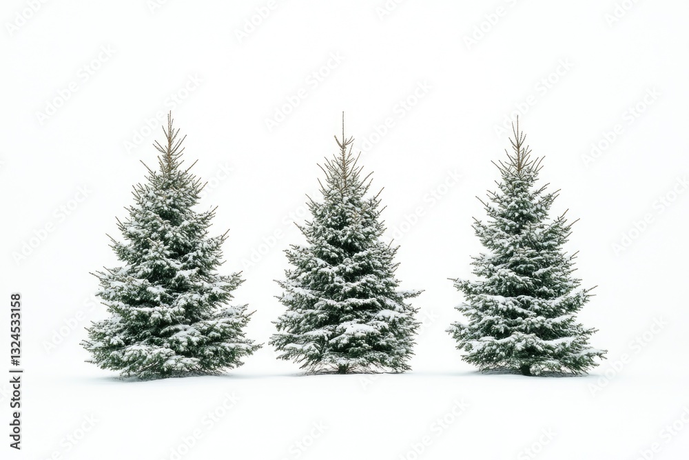 Fototapeta premium Trees Covered in Snow