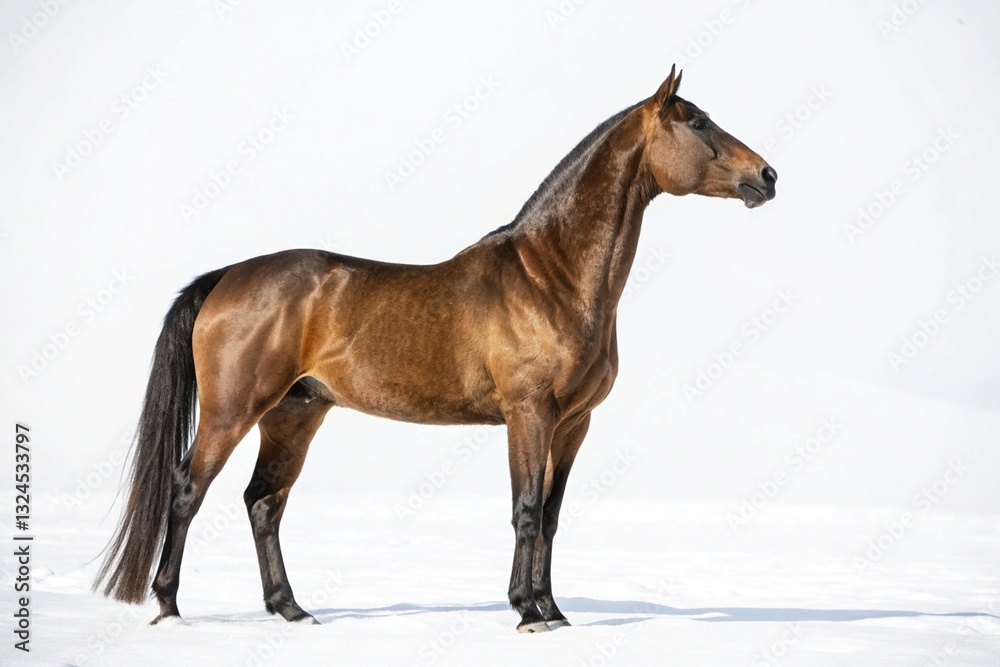 Morgan horse isolated on white background Morgan horse isolated on white background