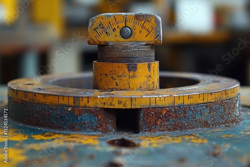 A close-up of a depth gauge...